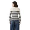 Levis Womens/Ladies Striped Ribbed Collar Long-Sleeved Sweater Top