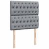 Vidaxl Letto Continentale Con Materasso, Grigio Chiaro, Tessuto, 100X200Cm
