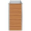 Raised Bed Light Brown 160 x 40 x 77 cm Galvanized Steel
