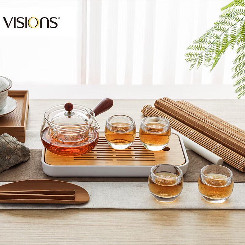 VISIONS Corning Xiaoyao Series 6-Piece Glass Tea Set