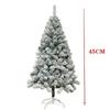 1-4PCS Artificial White Snow Christmas Tree PVC Flocked Pine Tree Winter Home Decor for Office Mall Window Party Holiday Display