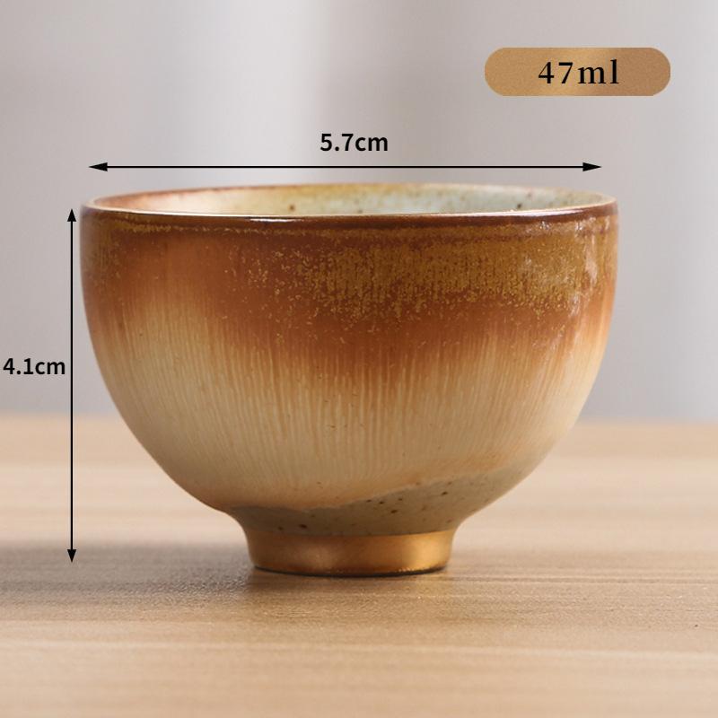 

Античная керамическая кружка, чашка, японская печь Fambe, чайная чаша, индивидуальная одиночная чаша в стиле ретро мастера, чайные чашки Ханамаде для B-5.7X4.1CM 47ML