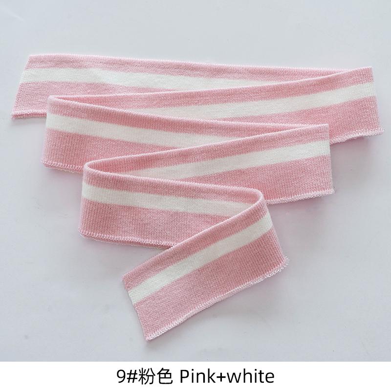 3.5*80CM High Stretch Knitted Rib Cotton Fabric T-shirt Neckline Elastic Collar Cuffs Trim For Clothing Accessories FabricTJ0510