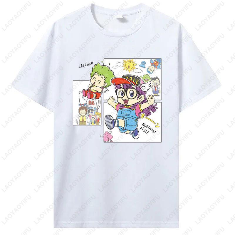 Arale Printing T Shirt Funny Man Women Cotton Tshirt Anime Print  Manga Clothing Vintage Fashion Streetwear Kawaii Casual Wear