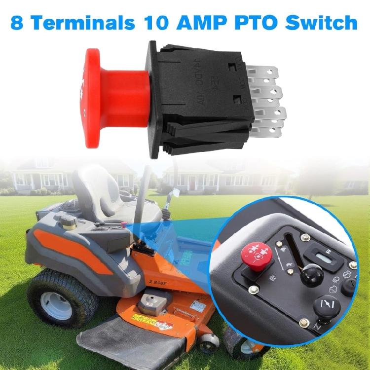 Strong Clutches Switches Replacement 8 Pin Designs Universal Ride Mower Cut Switches for Multiple Mower Generation