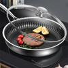 ZISIZ 316 Stainless Steel Non-stick Frying Pan with Lid