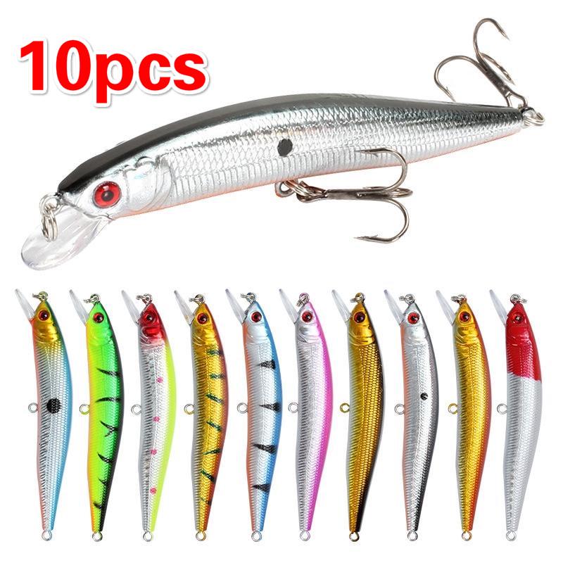 10cm Minnow Crankbait Artificial Hard Bait Fishing Lures Floating Supplies