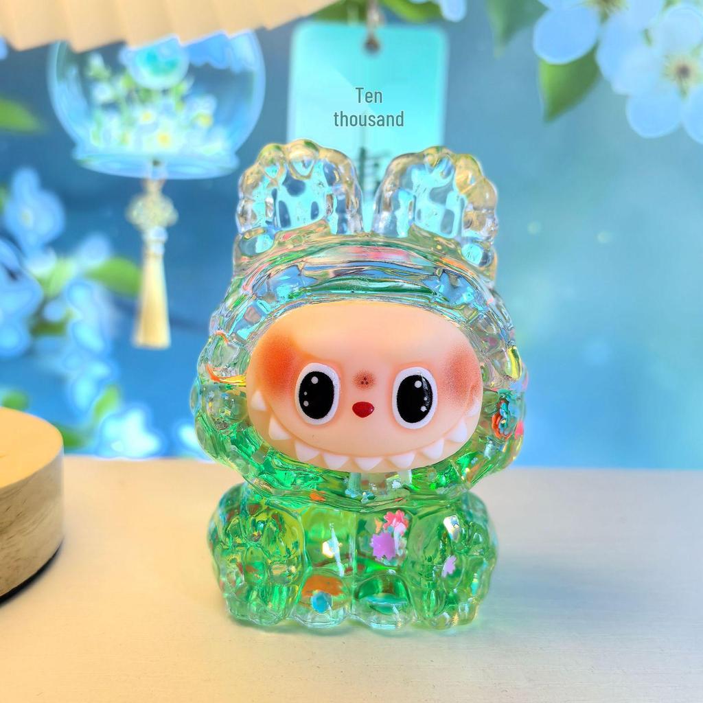 Labubu Oil Quicksand Blind Box DIY Cute Handmade Doll Ornaments