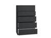 Malwa M5 Chest Of Drawers Cabinet For Living Room, Bedroom, Office, Black