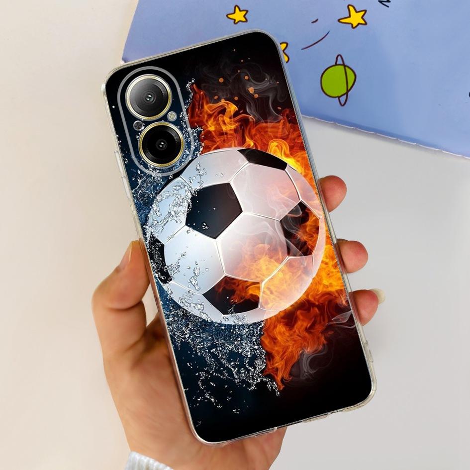 For OPPO Realme C67 4G Case Cute Cartoon Clear Soft Silicone Back Cover For Realme C67 4G RMX3890 C 67 RealmeC67 Shockproof Case