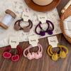 New Cartoon Cute Bear and Pear Hair Bands for Autumn and Winter  Baby Hair Ties  Elastic Hair Band Headwear  High-elasticity Ponytail Hair Bands