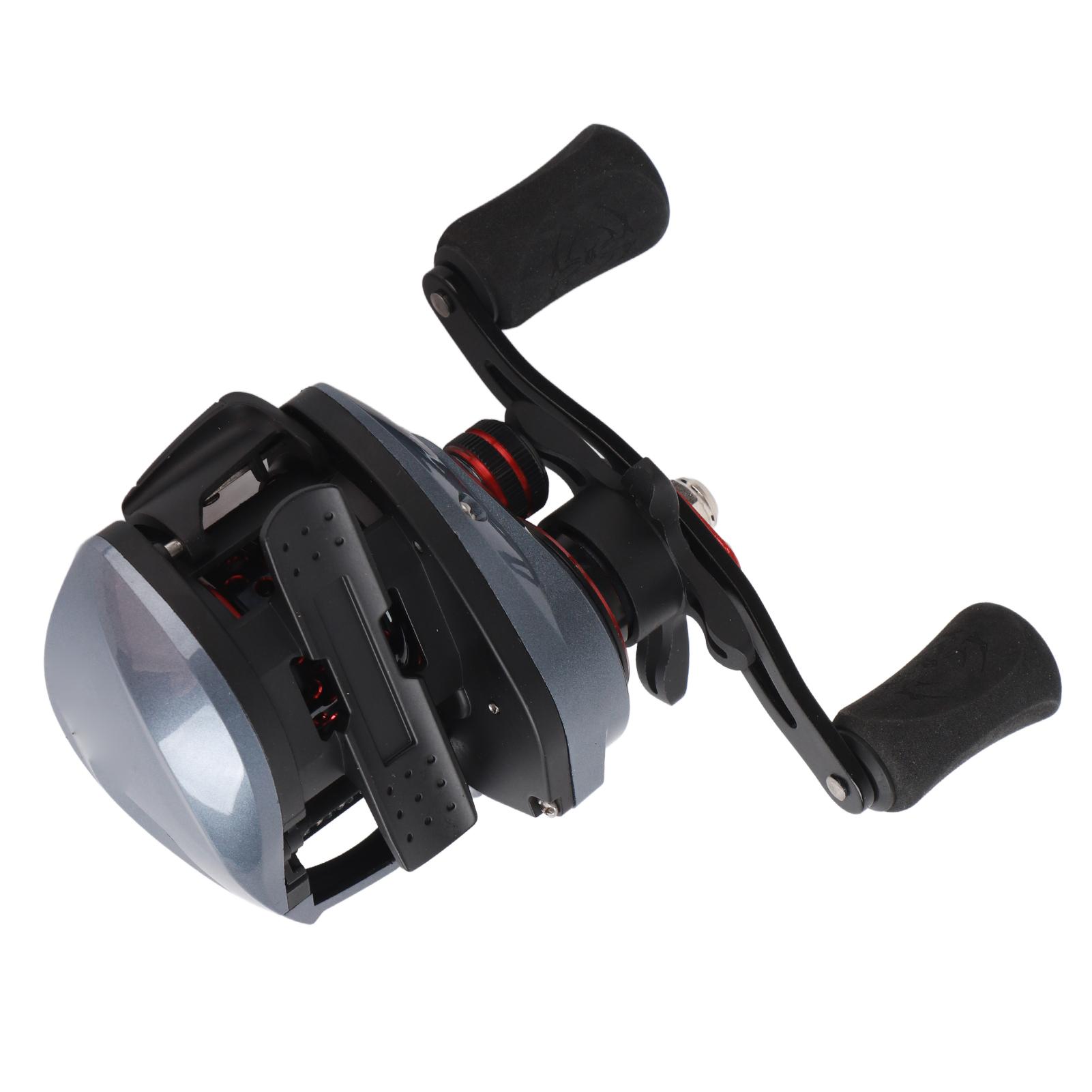 DW200 Мультипликаторная катушка Металлическая микро шпуля 7.2:1 18+1BB Рыболовная катушка с двойной тормозной системой(Правша )