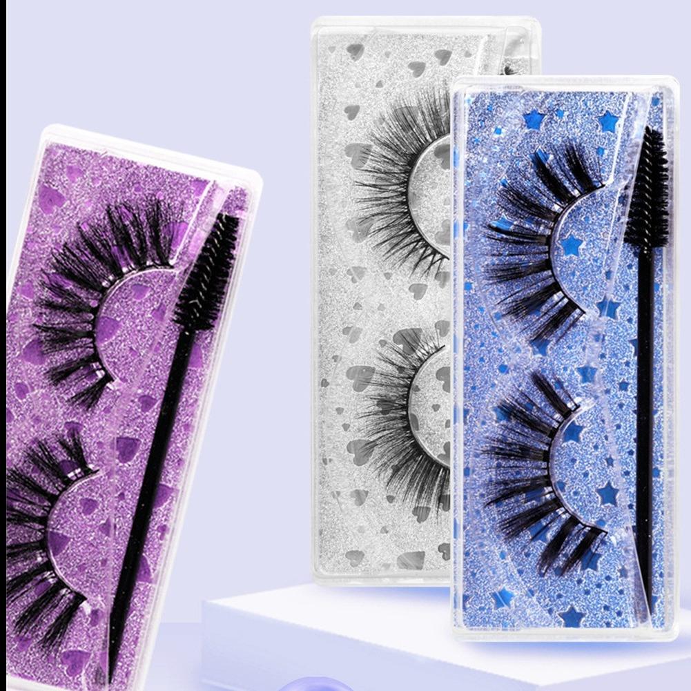 1 Pair 3D Mink Eyelashes Make Up False Cils Hand Made Fake Eyelashes Wholesale Thick Eyelashes Extension