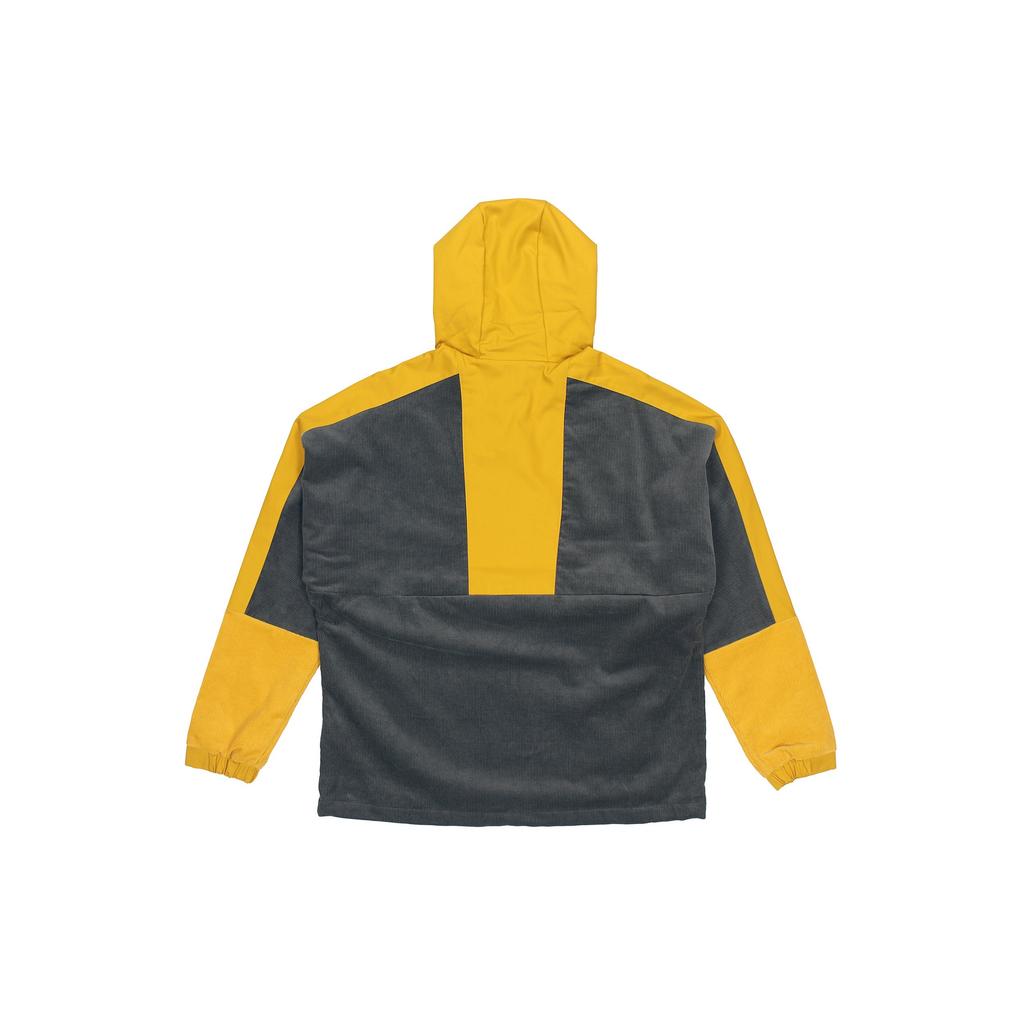 adidas M Cord Cord Knöchel Halber Reißverschluss Colorblock Sport Kapuzenjacke Logo Braun Herren HD0366
