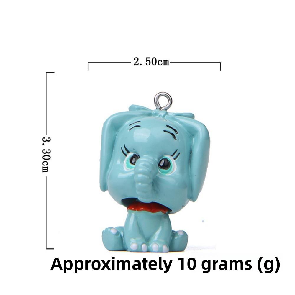 Cartoon Dumbo Resin Handcraft Keychain Ornament For Party Decorations And Gifts
