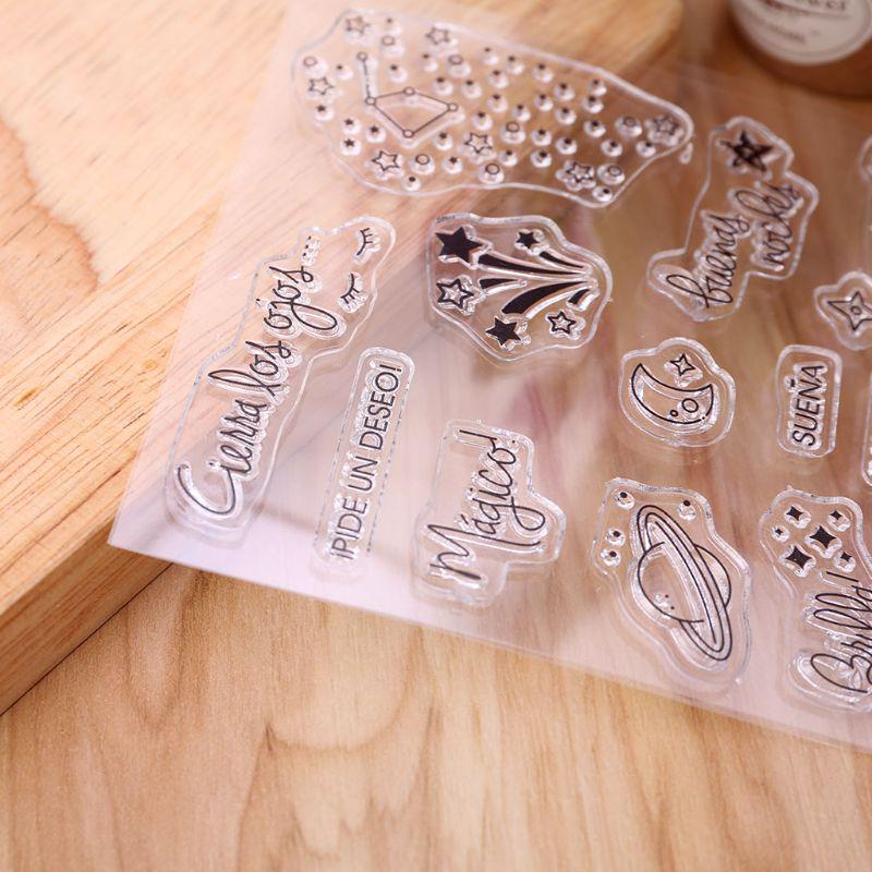 Satın alın Star Silicone Clear Seal Stamp DIY Art Embossing Photo Album ...