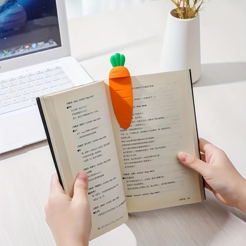 Bookmark Carrot Cute Cultural and Creative Student Creative Reading Assistance Tool High Quality Fashion Durable Mark Bookmark