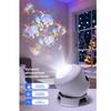 USB Powered Christmas Projector Snowflake Clear Patterns Christmas LED Night Light Adjustable High Brightness Atmosphere Lamp