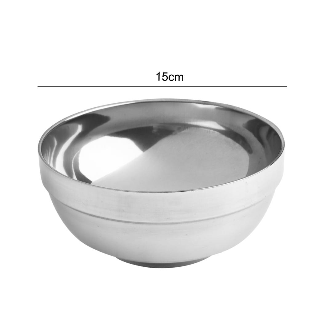 Insulated Stainless Steel Bowls Set for Serving Salad and Dipping Sauce Great for Family Kitchens Hotels and Banquets