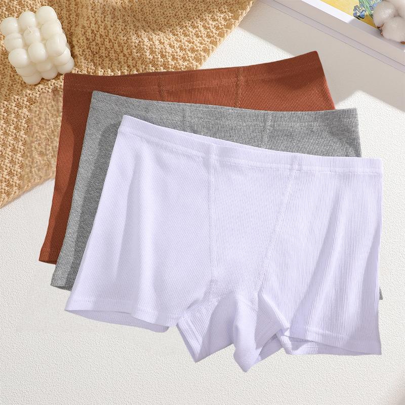 FINETOO 3Pcs Women's Panties Cotton Seamless Sports Boxers Underwear Female Briefs Cozy Lingerie Intimate Underpants S-XXL
