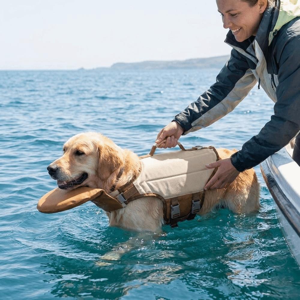 High Buoyancy Dog Life Jacket Breathable Dog Flotation Vest Dog Surfing Suit Dog Safety Vest Beach