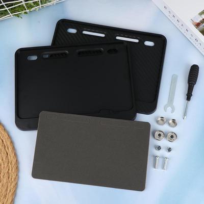 Car License Plate Hollow Solid Double-layer Motorcycle License Plate Frame Carbon Grain Resin License Plate Frame