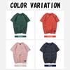 SUN KAKU Short Sleeve Striped Crew Loose Plus Korean Round Quick Harajuku Size 1XL Men's T-Shirt, Neck, Fit, Oversized, Size, Style, Stylish,