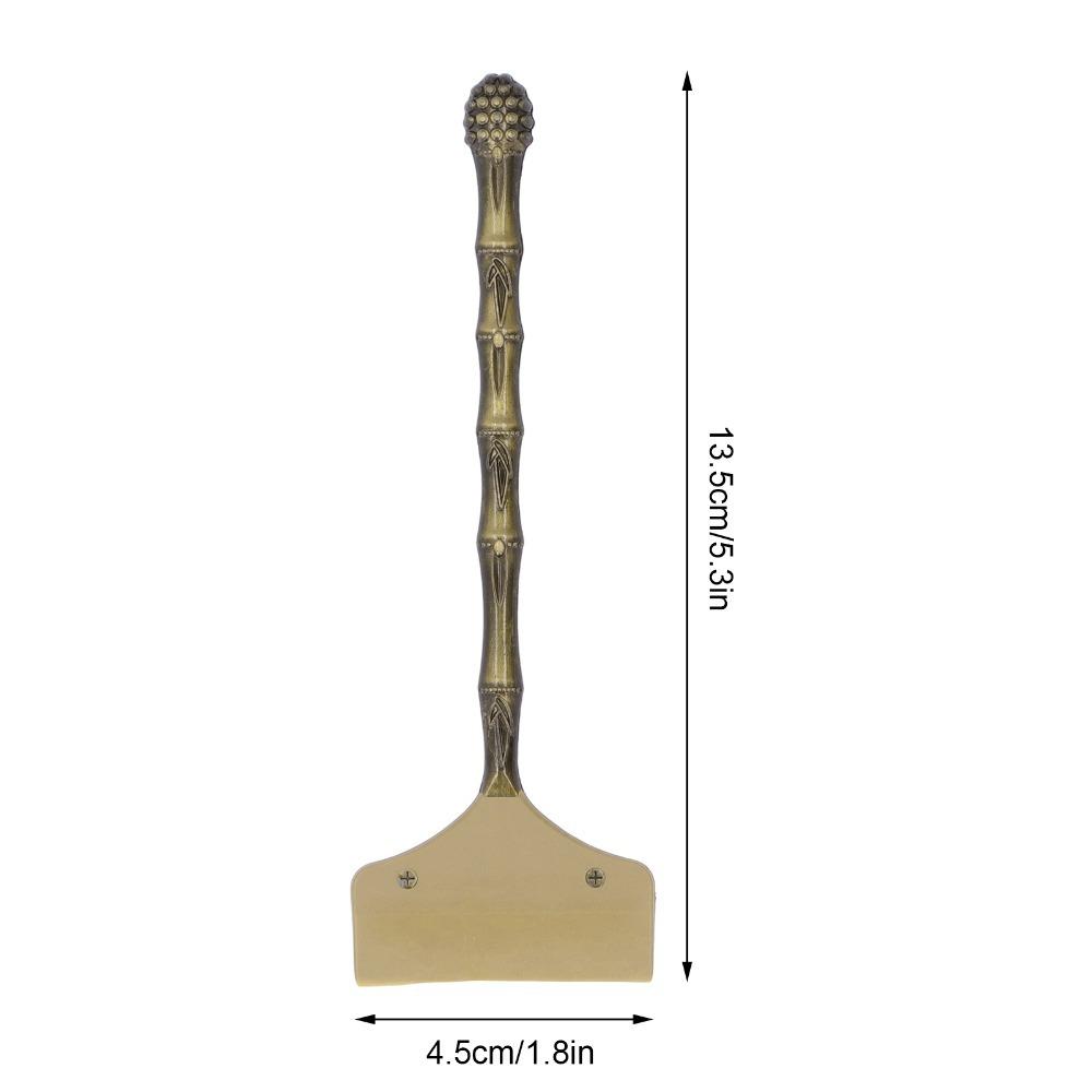 

Soft Silicone Head Tea Tray Cleaning Tool Alloy Handle Tea Tray Water Scraper Tea Tray Maintenance