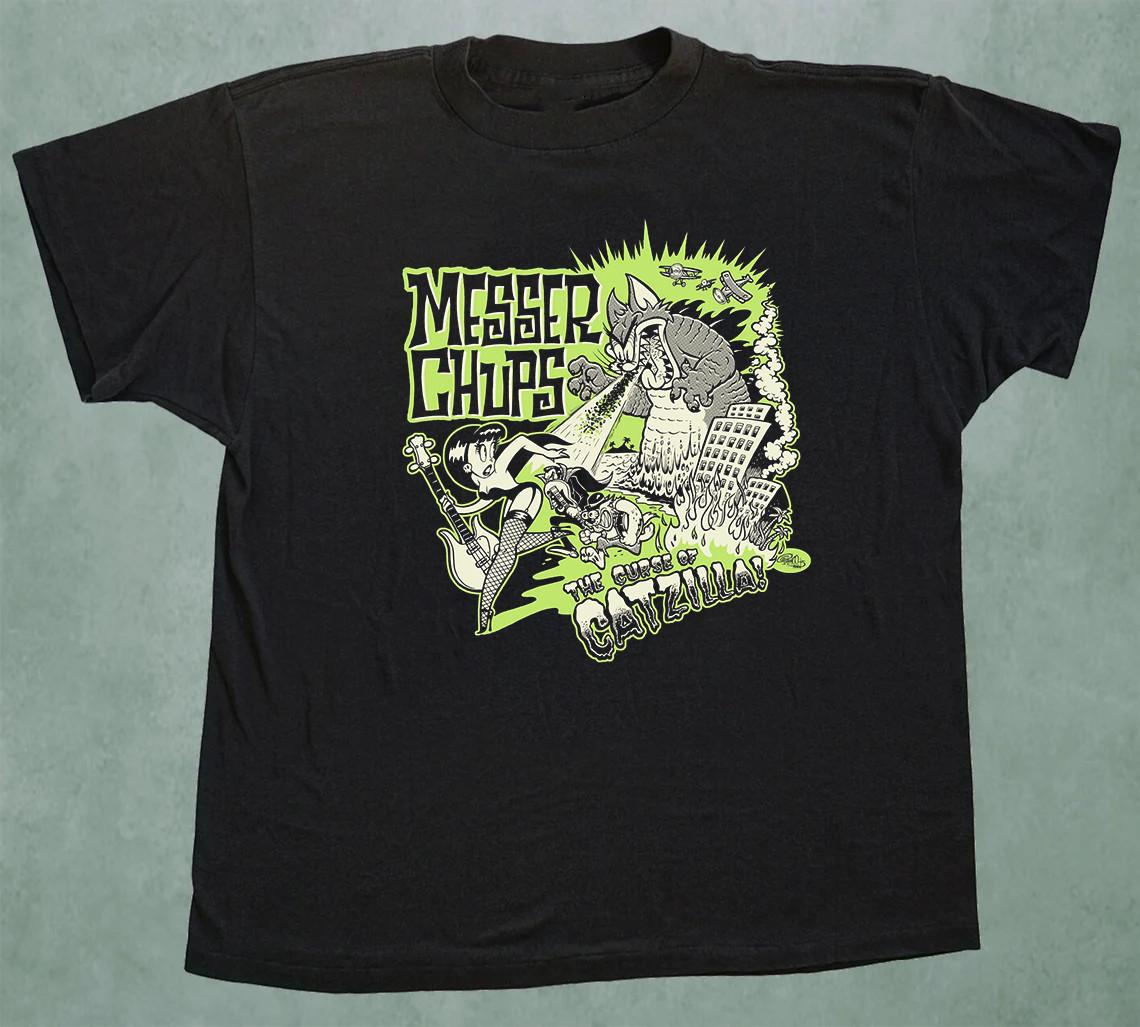 Vtg MESSER CHUPS Band On Tour The Curse Of Catzilla T-shirt S to 5XL XL