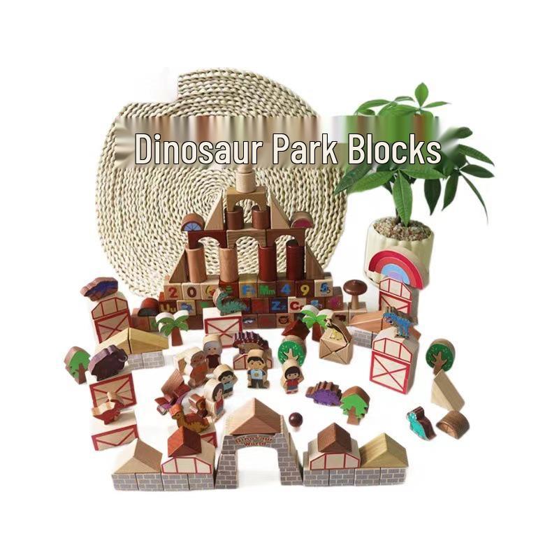 145-Piece Dinosaur Building Blocks for Children Aged 3-6