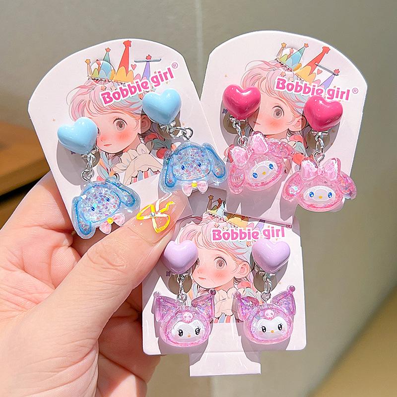 

Kuromi Bow Non-Pierced Ear Clips for Girls