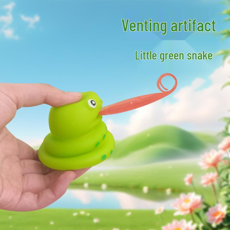 Dinosaur Squeeze Toy with Frog Tongue - Sound Gift & Stress Relief