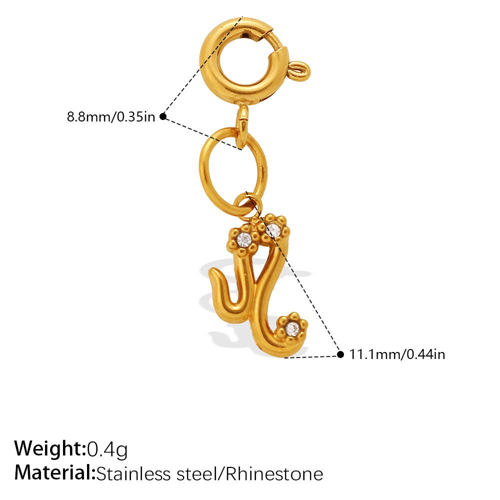 Light luxury, wind-set diamonds twelve constellations jewelry buckle pendant DIY bracelet necklace shoe accessories