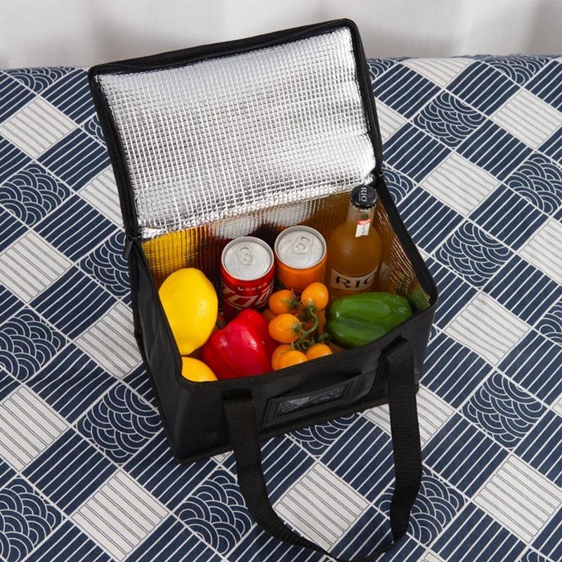 Borsa Frigo Termica Isolata da 70L Isolamento Per Mantenere Freddo Grande Capacità Portatile Borsa Pranzo Cerniera Picnic Campeggio Foglio di Alluminio Sacca per Cibo
