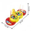 1 Set Kids Birthday Gifts Magnetic Small Fish Wind-up Clockwork Toys Mini Fishing Machine Parent-child Game