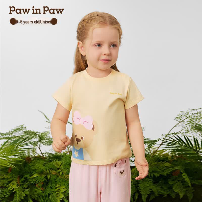 PawinPaw Unisex Cartoon Bear Short Sleeve T-Shirt