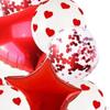 Confetti Balloons Balloon W/ Ribbon for Wedding Valentines Day Anniversary Party Decoration
