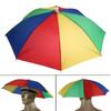 Foldable Umbrella Hat Outdoor Fishing Hats Sun Shade Headwear Anti-Rain Head-Mounted Hiking Camping Shade Umbrella Caps