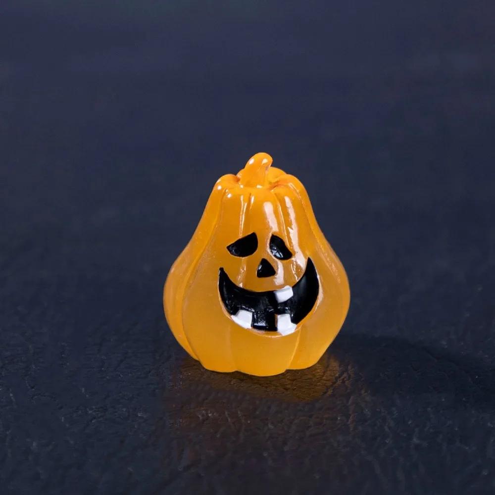 Multicolor Halloween Miniature Figurine Resin Micro Landscape Cartoon Scary Rabbit Statue Pumpkin Party Ornaments