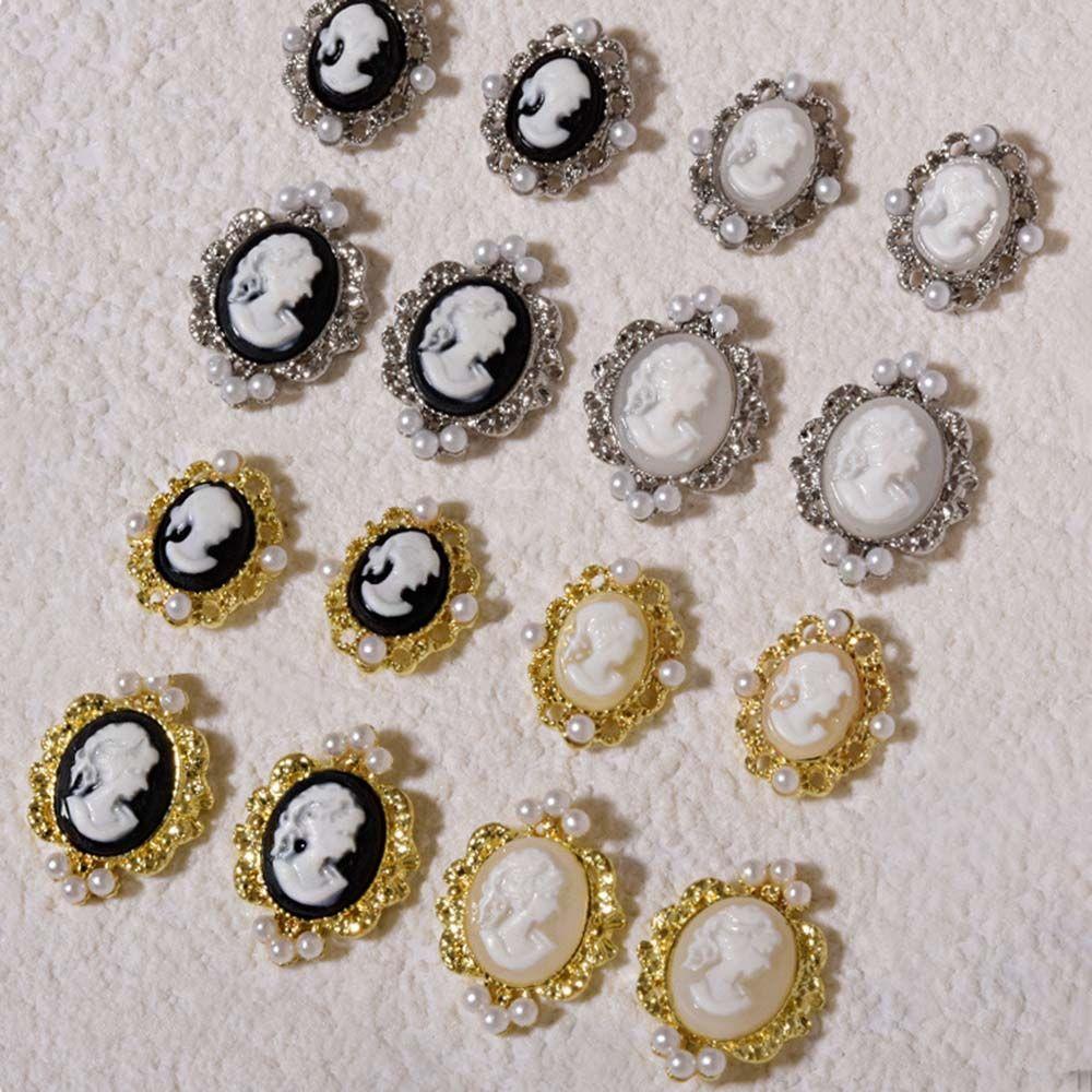 Abstract Pearl Luxury Manicure Beauty Head Ornaments Nail Art Rhinestone DIY Nail Decoration