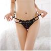 Ladies Sexy Temptation Thong Rhinestone Triangle Panties Beautiful Buttocks Low Waist Luxury Women's Panties T Pants Wholesale 2015