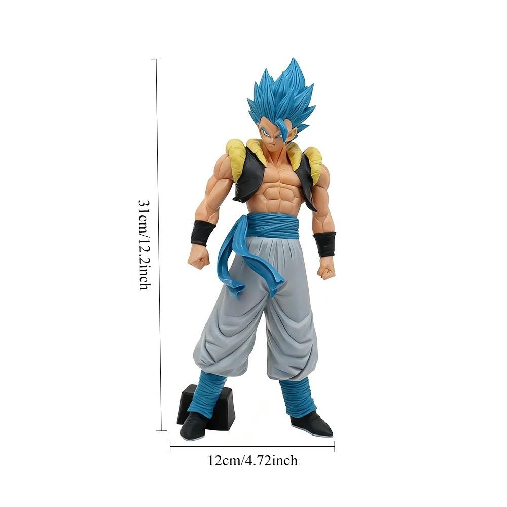Dragon Ball Handmade Super Blue Bugita Action PVC Super Goku Doll Anime Accessories Handmade Home Collection Decoration