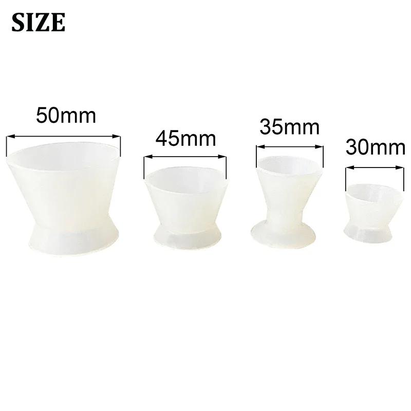 4Pcs Dentist Materials Silicone Mixing Bowl Use Dappen Dishes Teeth Whitening Laboratory Odontologia Dental Tools