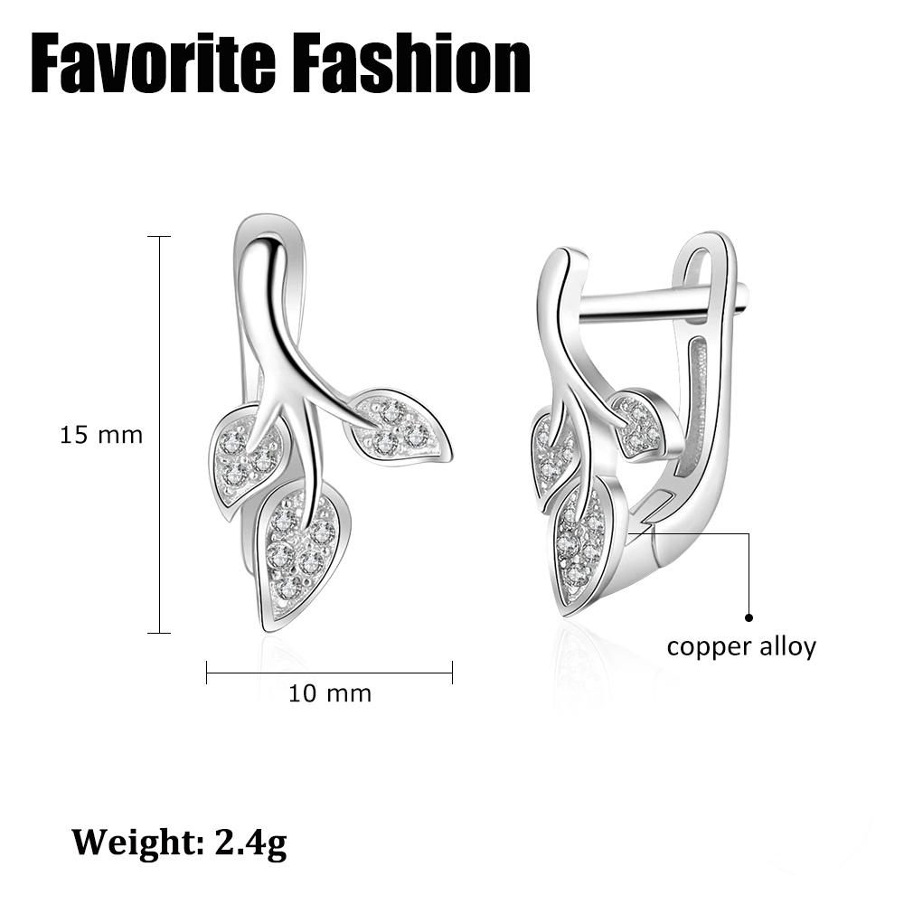 New Design Cute Leaf Earrings Jewelry Women Gifts