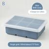 6/15 Grid Big Ice Tray Mold Giant Jumbo Large Food Grade Silicone Ice Cube Square Tray Mold Diy Ice Maker Ice Cube Tray With Lid