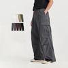 Pantaloni Cargo Classici Multi Tasche con Coulisse da Uomo Vestibilità Larga per Skateboard Street Outdoor Campeggio