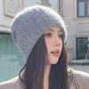 Knitted Hat Women's Autumn and Winter Elegant Stacking Wool Hat Cute Butterfly Ear Protector Headhat