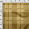 oneOone Cotton Flex Dark Mustard Fabric Check Sewing Craft Projects Fabric Prints By Yard 40 Inch