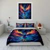 "Colorful Phoenix Art Decoration Set" Soft Comfortable Duvet Cover Bedding Set Included 1*Duvet Cover & 2*Pillowcases gift