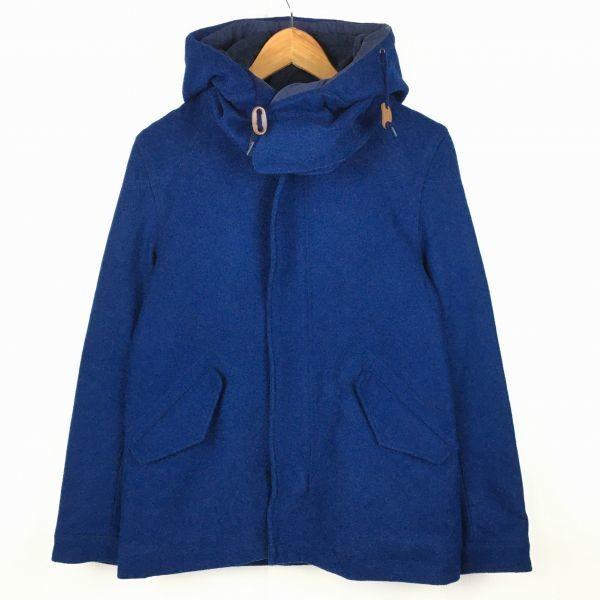 

United Arrows Men s M Blue Wool Blouson Outer Short Coat Green Label Relaxing(USED)